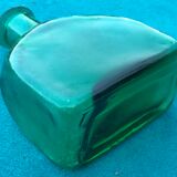 Large moulded glass flask