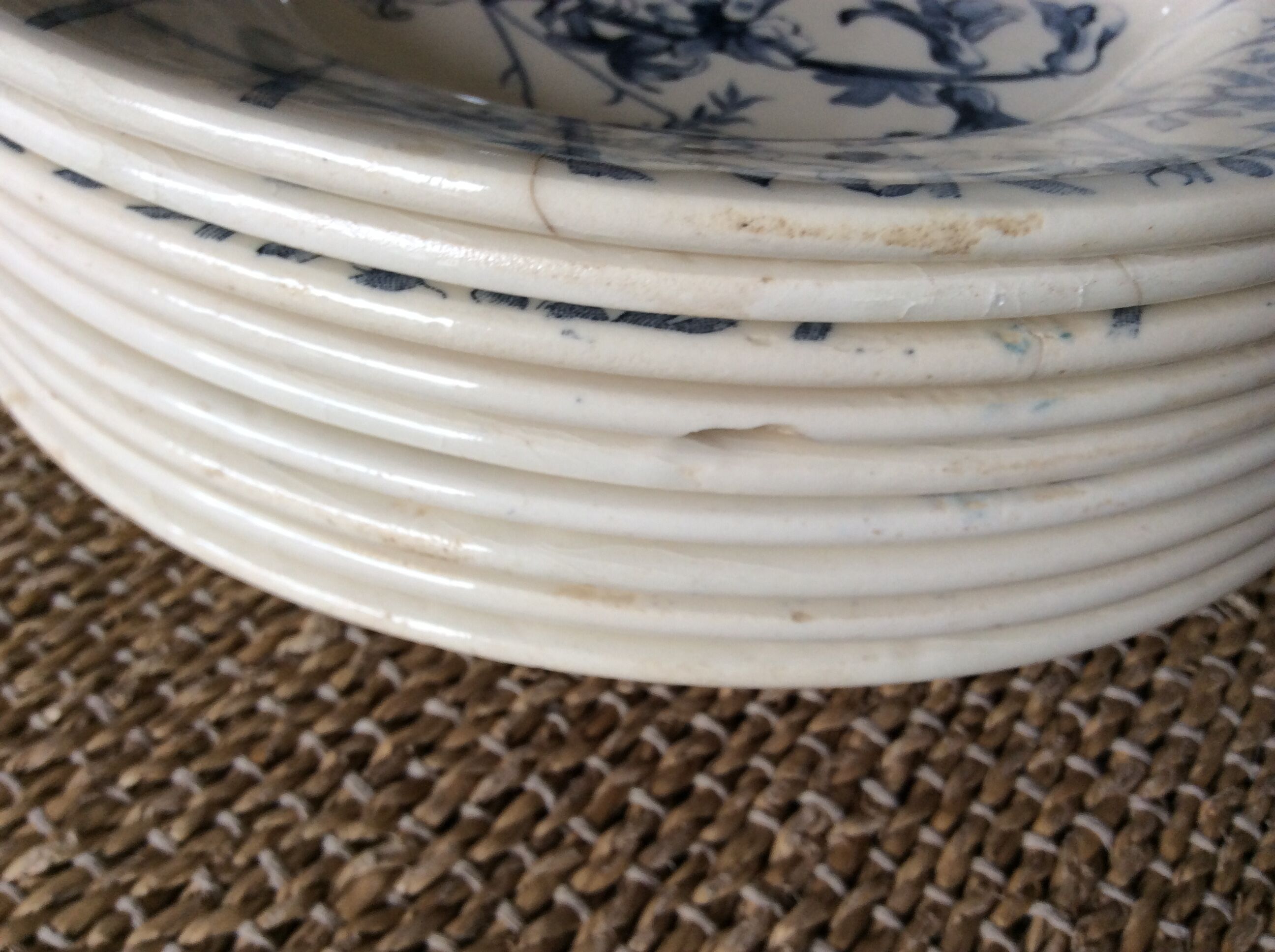 9 assiettes Terre de Fer