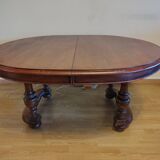 Table ovale en bois massif - style classique