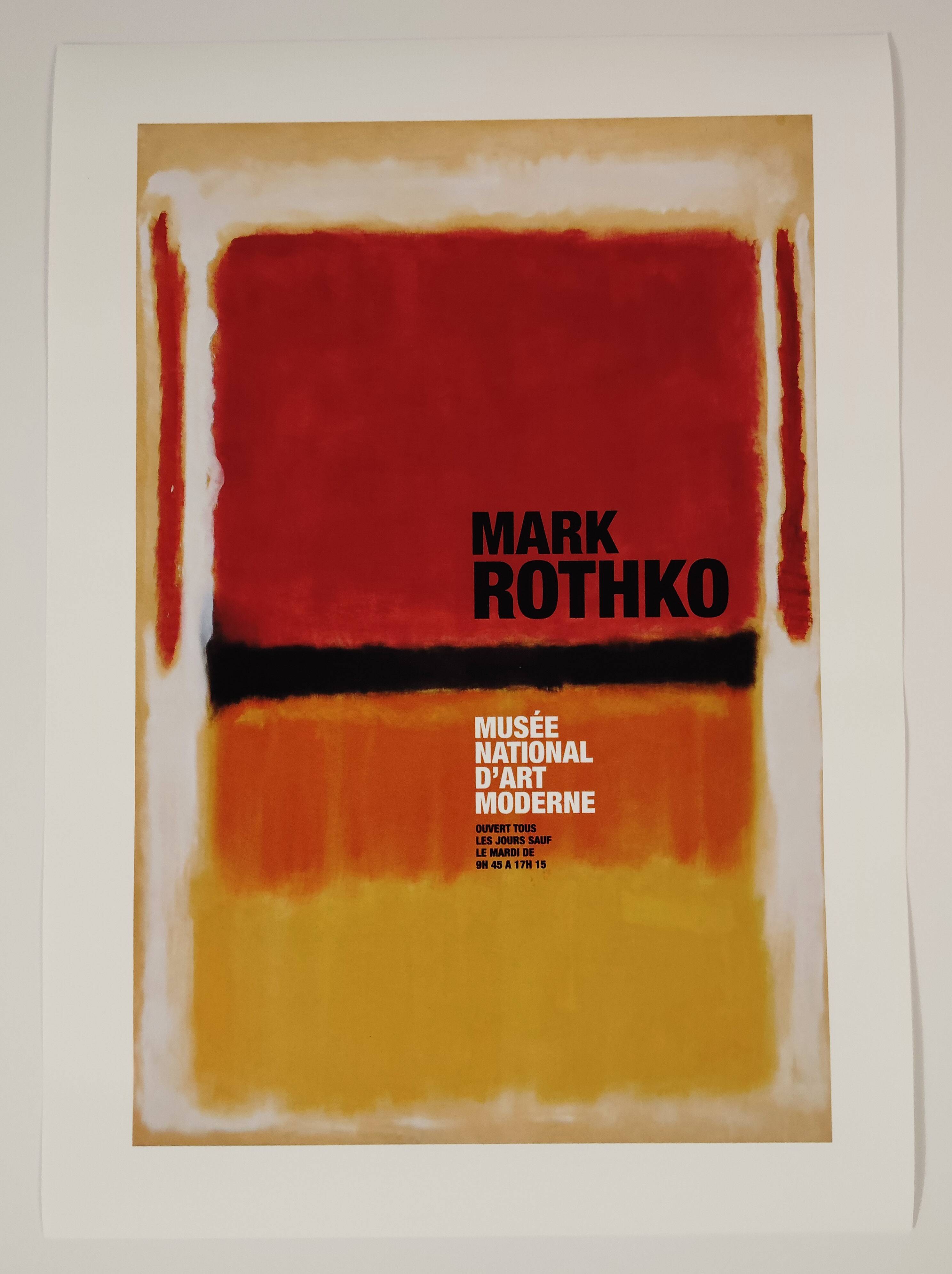MARK ROTHKO exhibition poster