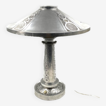 Lampe de table en relief Art Déco, France, vers 1920