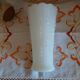 Vintage white opaline vase
