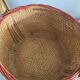 Straw basket, painted decoration, Indonesia