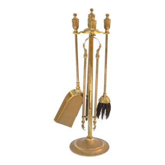 Brass fireplace tools