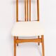 Ivory cream boucle chair mid-century by M. Zielinski, Europe, 1960s