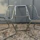 Vintage Italian design chrome metal chair from the 70s