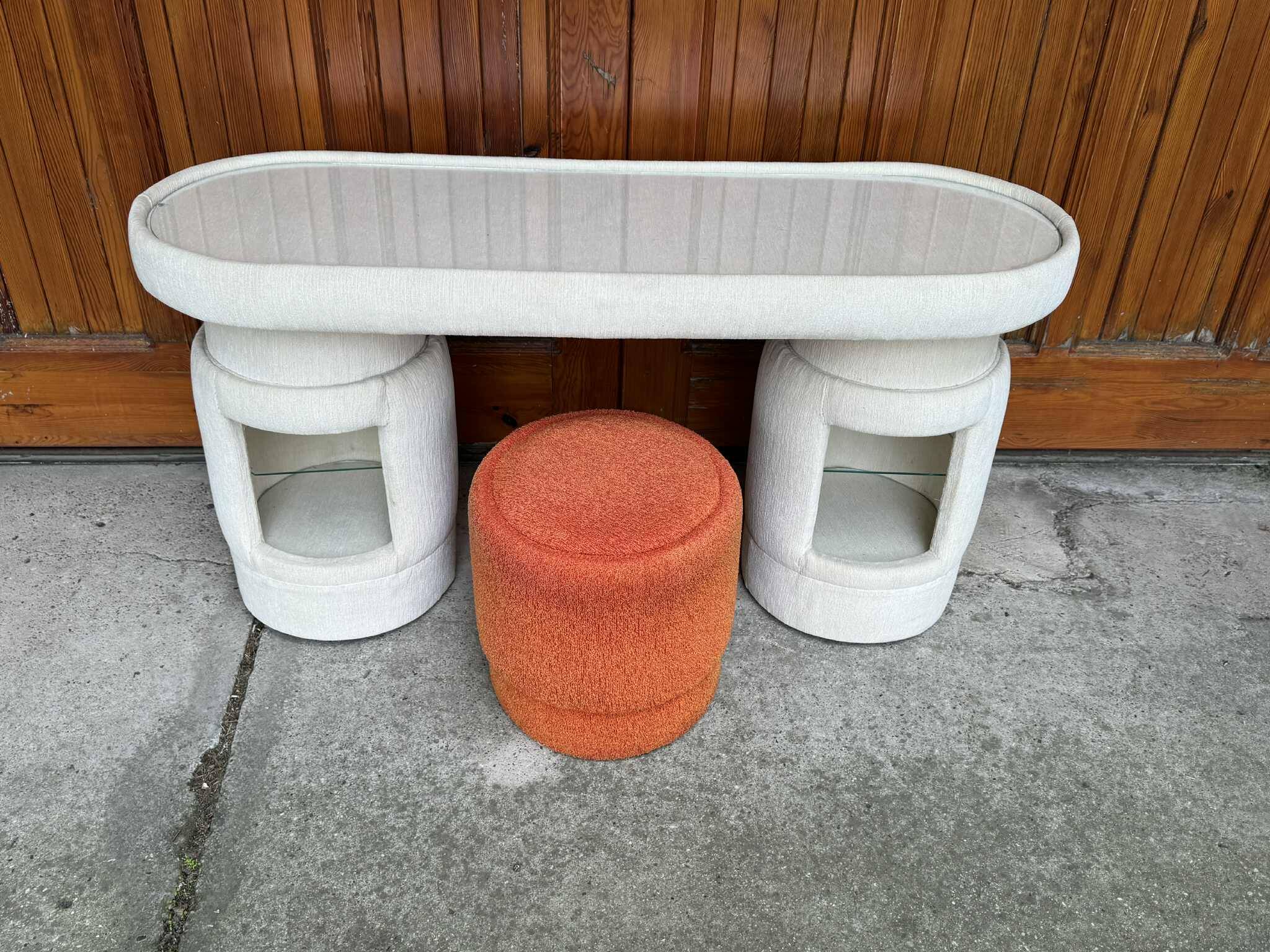 Dressing table with chair from Kecskemét Furniture, 1975, set of 2