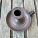 Pewter candlestick