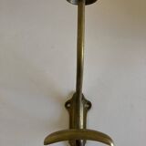 Patère de campagne 1930 en laiton doré patiné