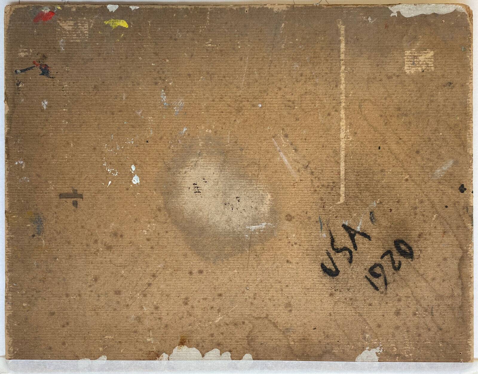 Hsp painting new york "usa" 1920 alice thevin (1862 - 1937) + frame