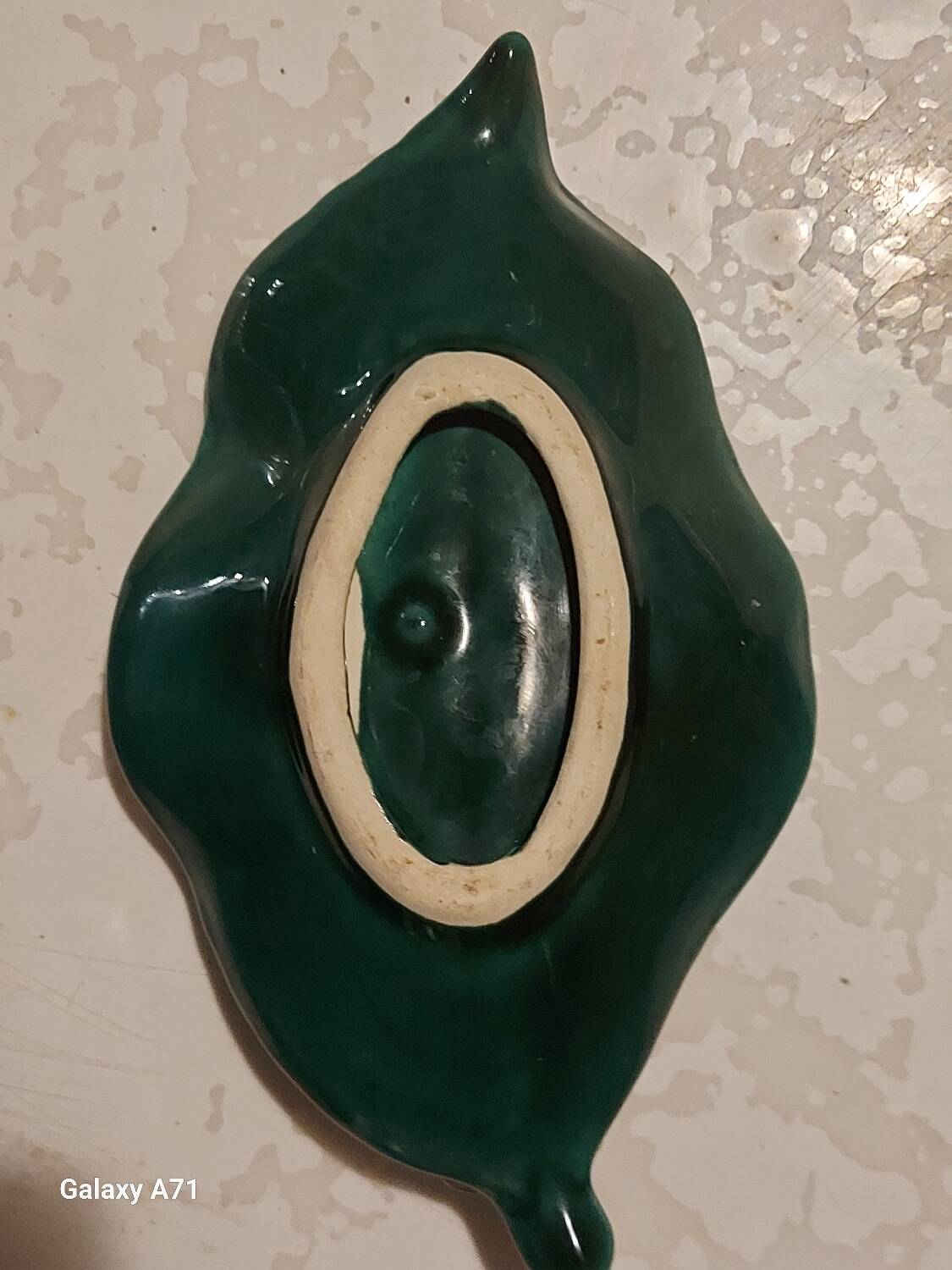 Butter dish with its Vallauris style knife