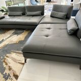 Leather sofa Scenario Roche Bobois