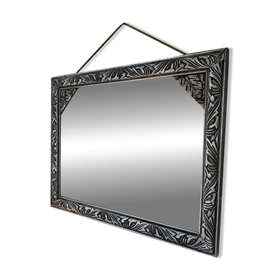 Miroir rectangulaire biseauté 1950