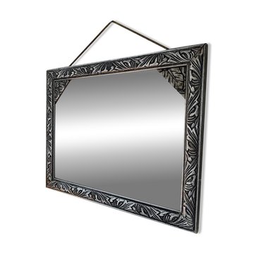 Miroir rectangulaire biseauté 1950