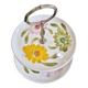Digoin vintage serving plate cake stand, marguerite model, hand painted