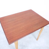 Table basse de chevet ou d'appoint en teck et bouleau
