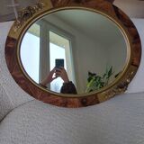 Miroir ovale art déco des années 30