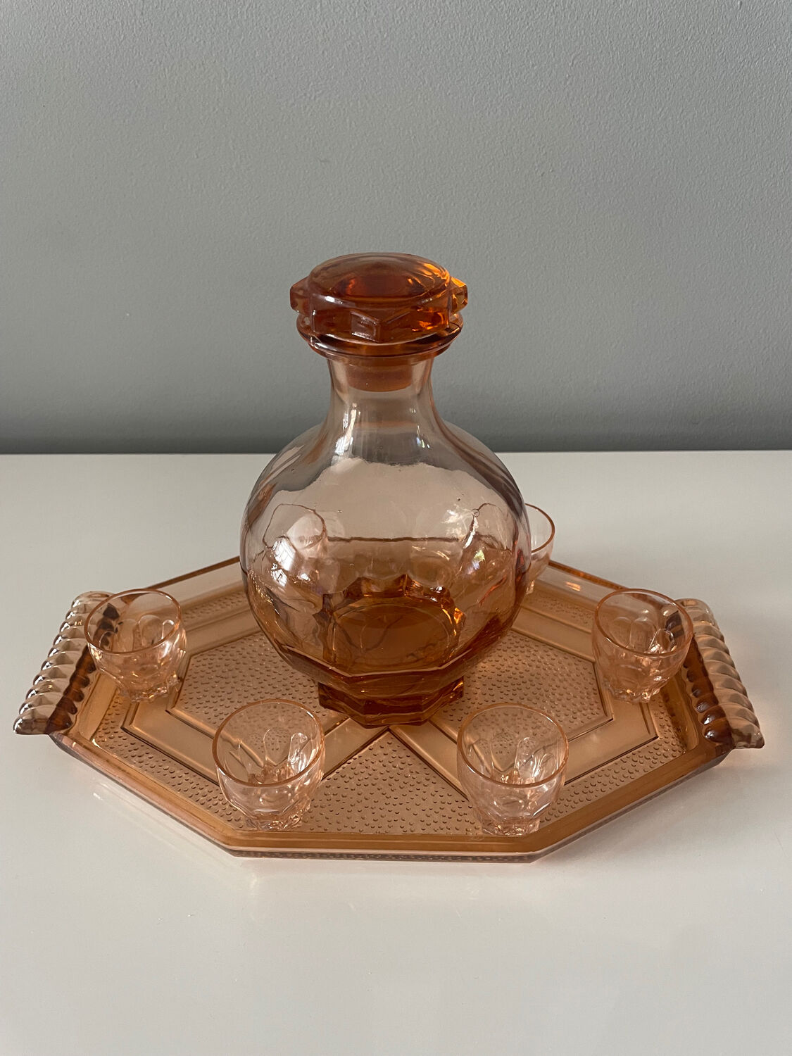 Art Deco liqueur service