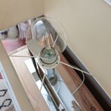 Bi-metal lamp with white lampshade