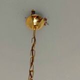 50s/60s pendant light in gold metal