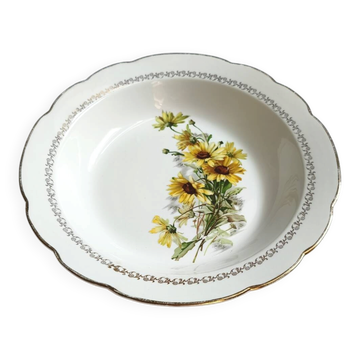 Plat creux gien marguerites vintage