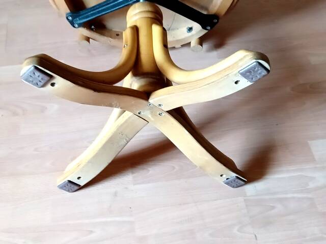 Fauteuil de bureau pivotant by ZPM Radomsko 1950 vintage