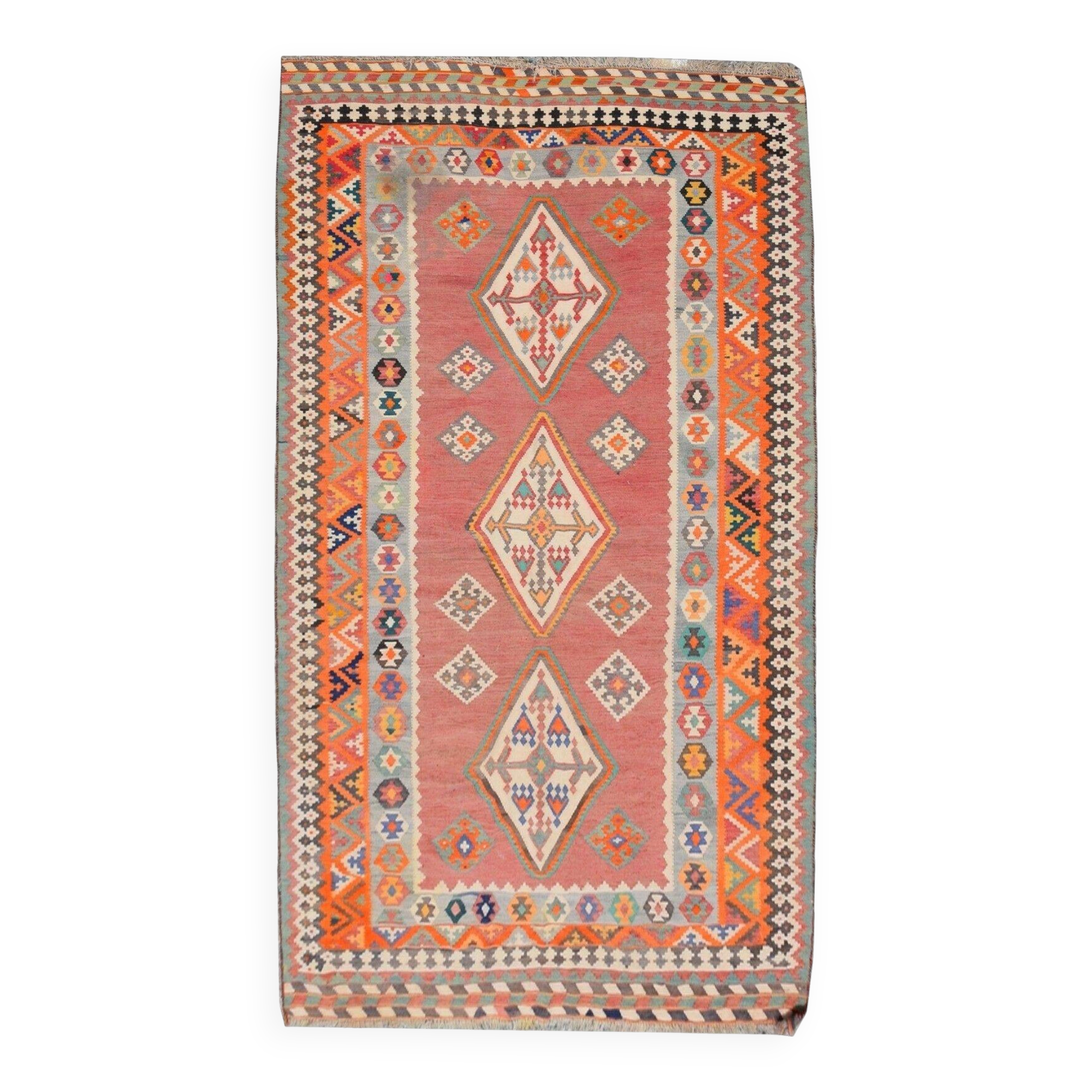 Gashgaï Kilim Rug Iran: 1.50 x 3.50 metres - "Galerie Sardje"