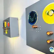 C-1701 Collage Wall Lamp By Willem Van Oyen For Raak Amsterdam, The Netherlands 1960S