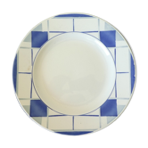 Plat rond en faiences Digoin Sarreguemines modele efel