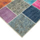 Handwoven anatolian 206 cm x 300 cm multicolor patchwork carpet