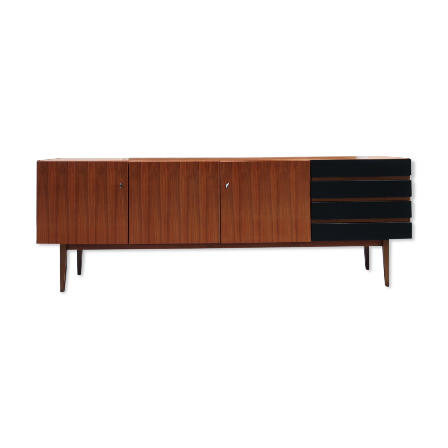 Swedish walnut sideboard  of Royal Board 1960s