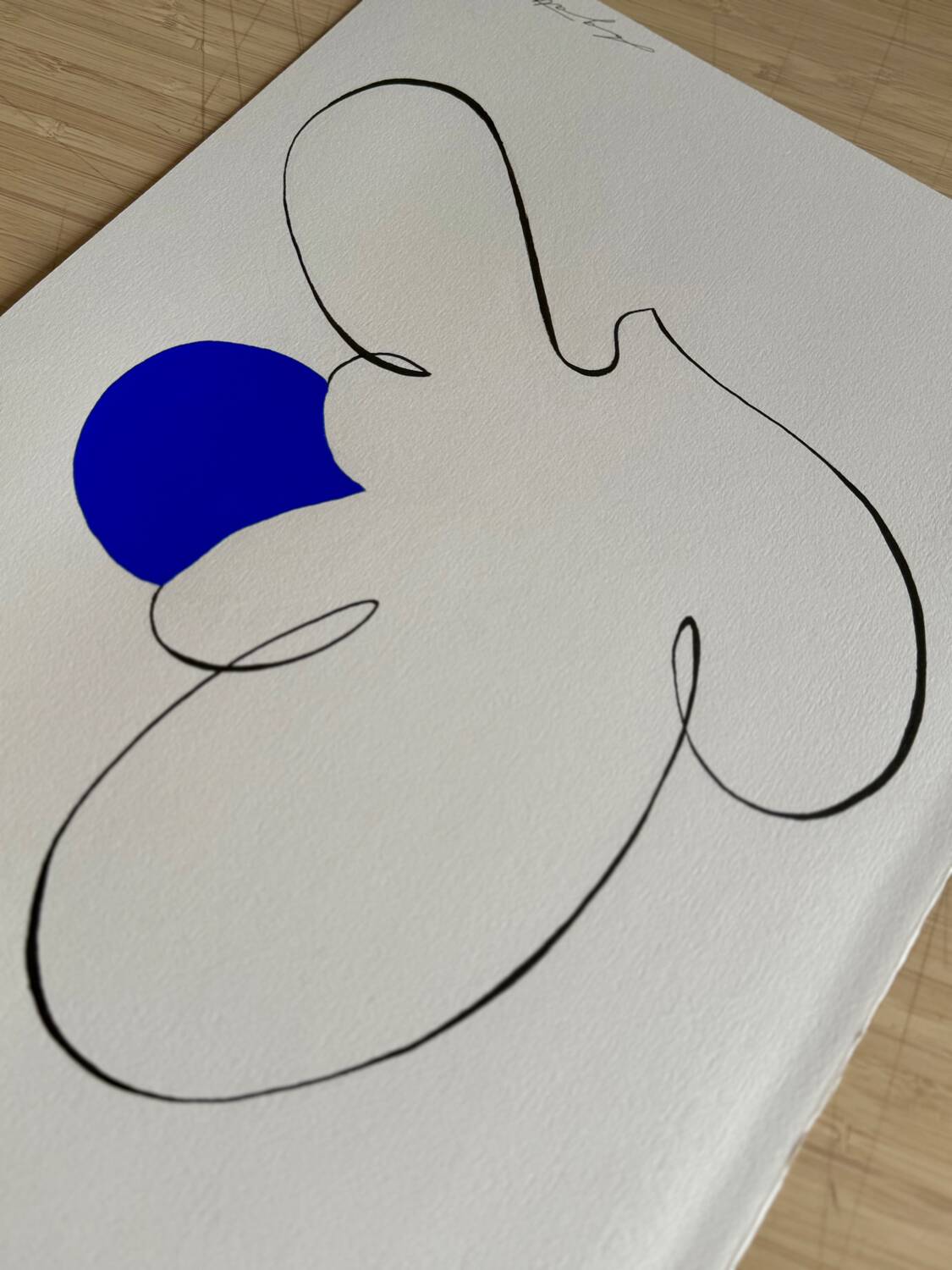 Blue Sun 02 - 30 x 40 cm - Atelier Agapé