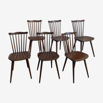 6 vintage bistro chairs