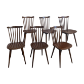 6 vintage bistro chairs