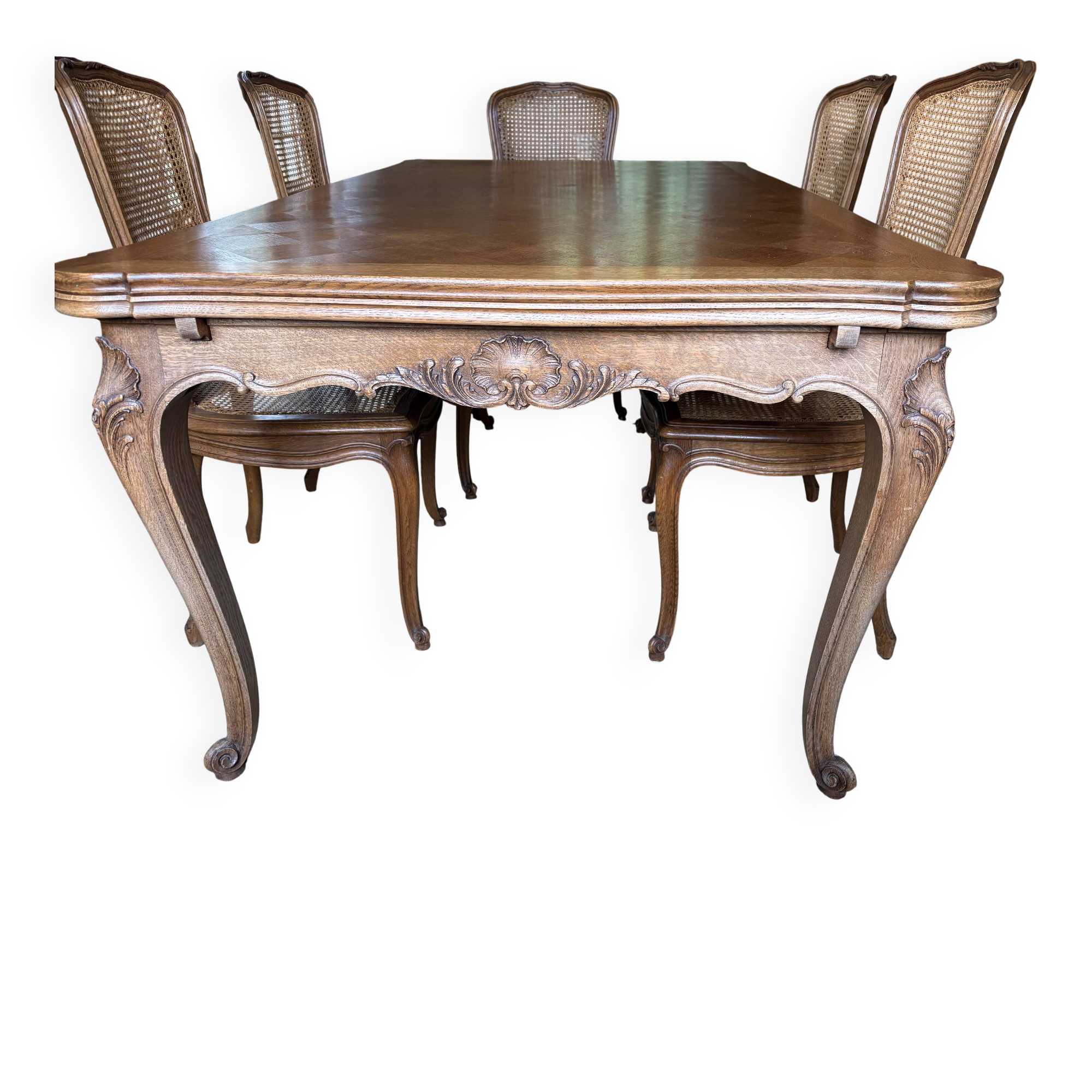 Dining table with extension