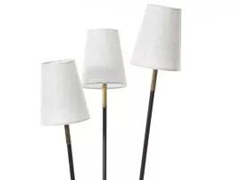 Lampadaire vintage tripodes à 3 abat-jours