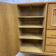 Vintage wood/wicker cabinet