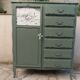 Armoire ancienne Green Smoke – Toile de Jouy .