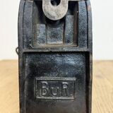 Lampe de Banque Vintage en Émail Vert de BUR, 1930s