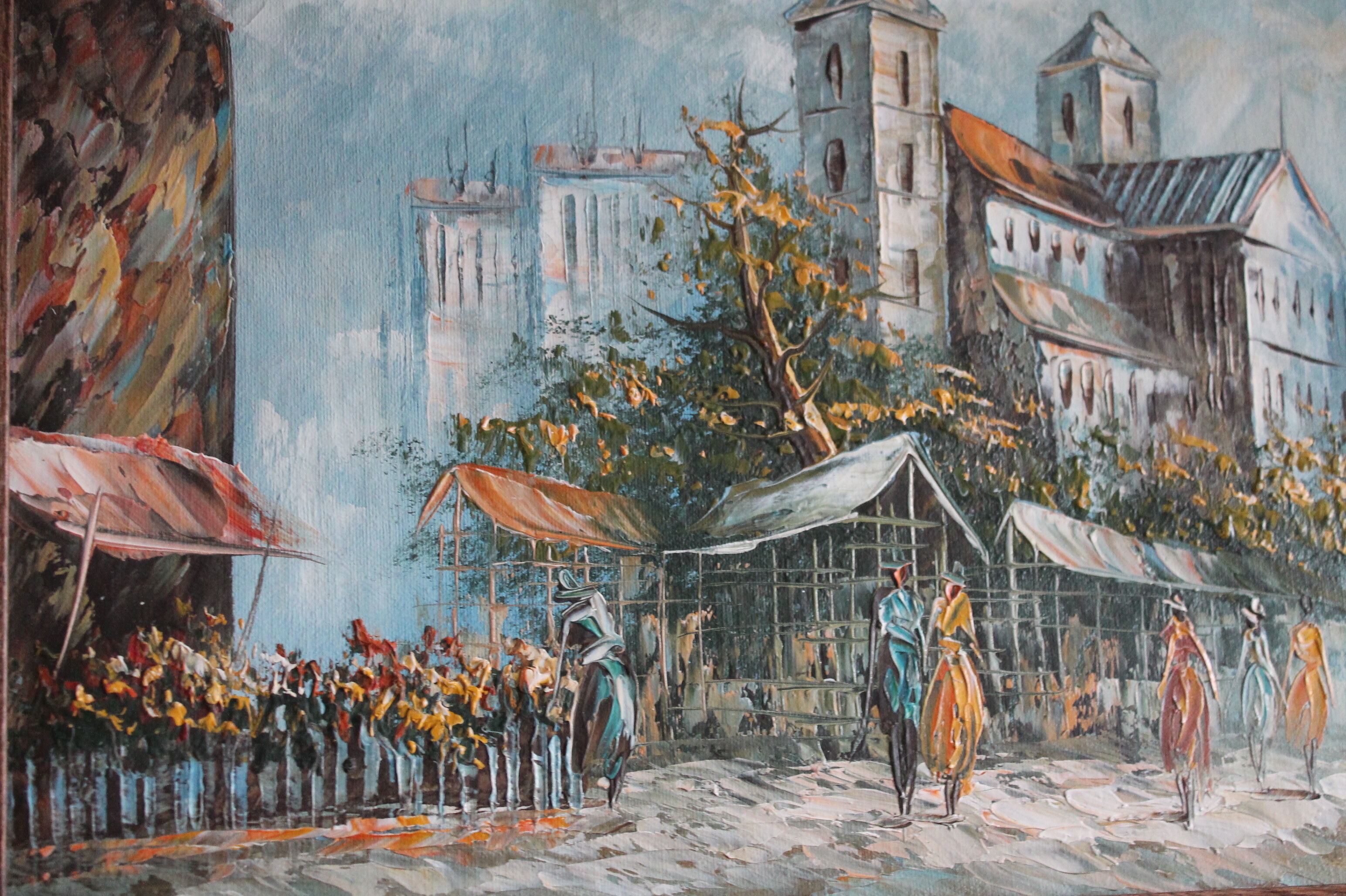 Painting with oil on canvas signed