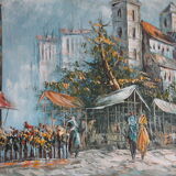 Painting with oil on canvas signed