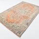 Apricot Tones Pastel Handwoven Turkish Vintage Carpet Rug, 177x273 Cm