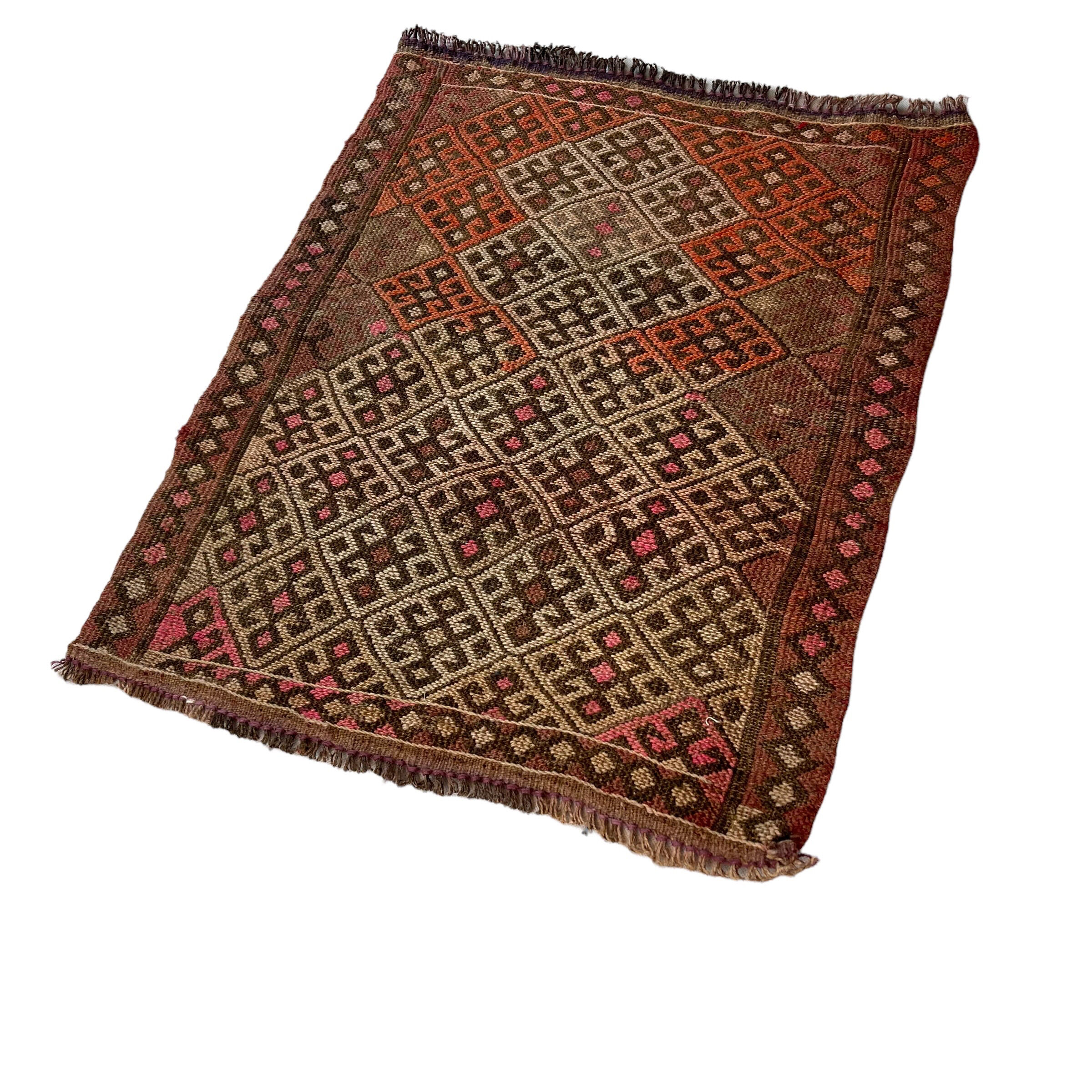 Coureur Kilim Turc Vintage, 63 x 54 cm