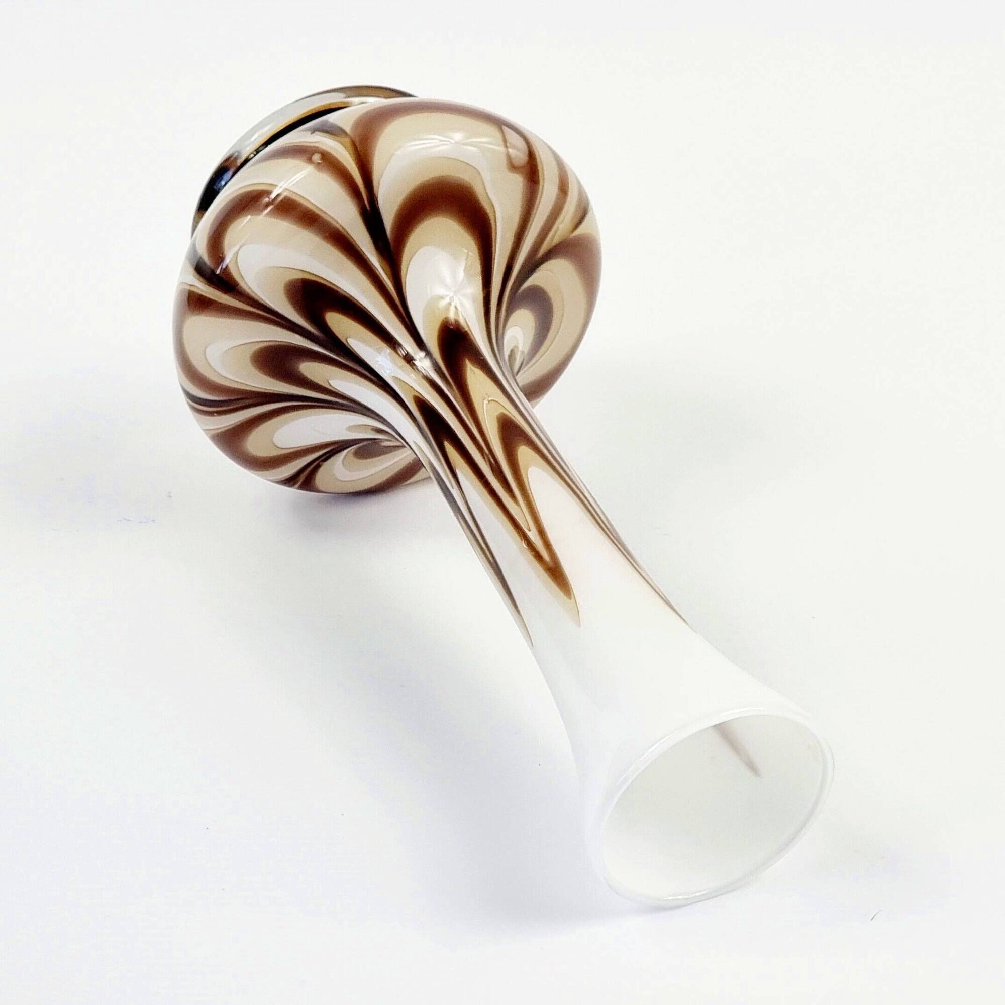 Vintage Pop Art Glass Vase from Opaline Florence, Italy, 1970s