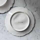 Paire d’assiettes en barbotine made in Italy