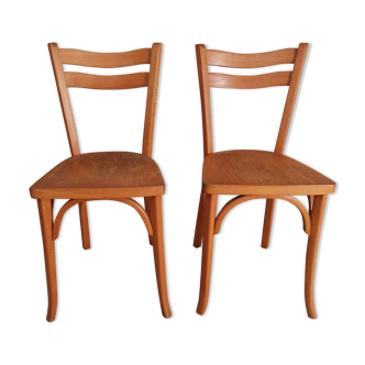 Paire de chaises bistrot années 50