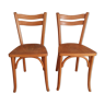 Paire de chaises bistrot années 50