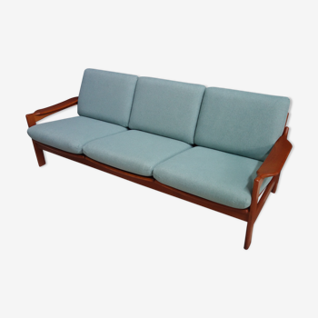 Teak Danish 3 seat sofa by Niels Bach 1960s