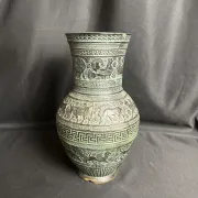 Patinated terracotta vase in ancient Greek style, 20th century.