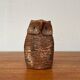Owl sculpture in Italian pottery from the mid-century by Aldo Londi for Bitossi, 1960s.